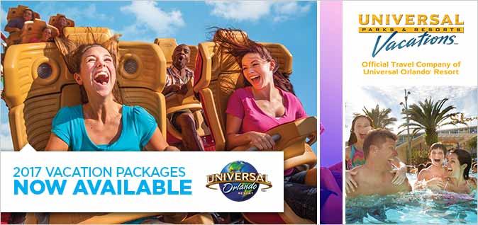 2017 Universal studios Vacation Packages