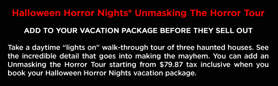 Universal Halloween Vacation Package