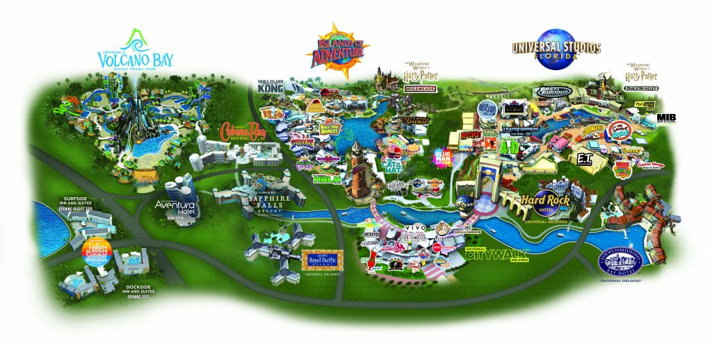 Universal Orlando Resort Park Maps - Universal Studios Orlando Vacation