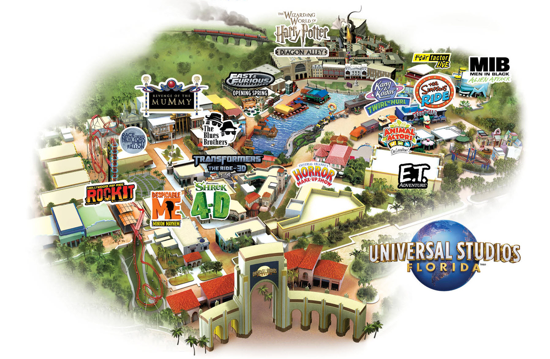 Universal Studios Florida Tickets, Rides, Map