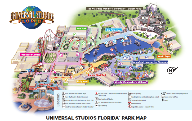 Universal Orlando Resort Park Maps