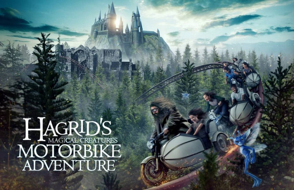 Hagrid motorcycle roller coaster