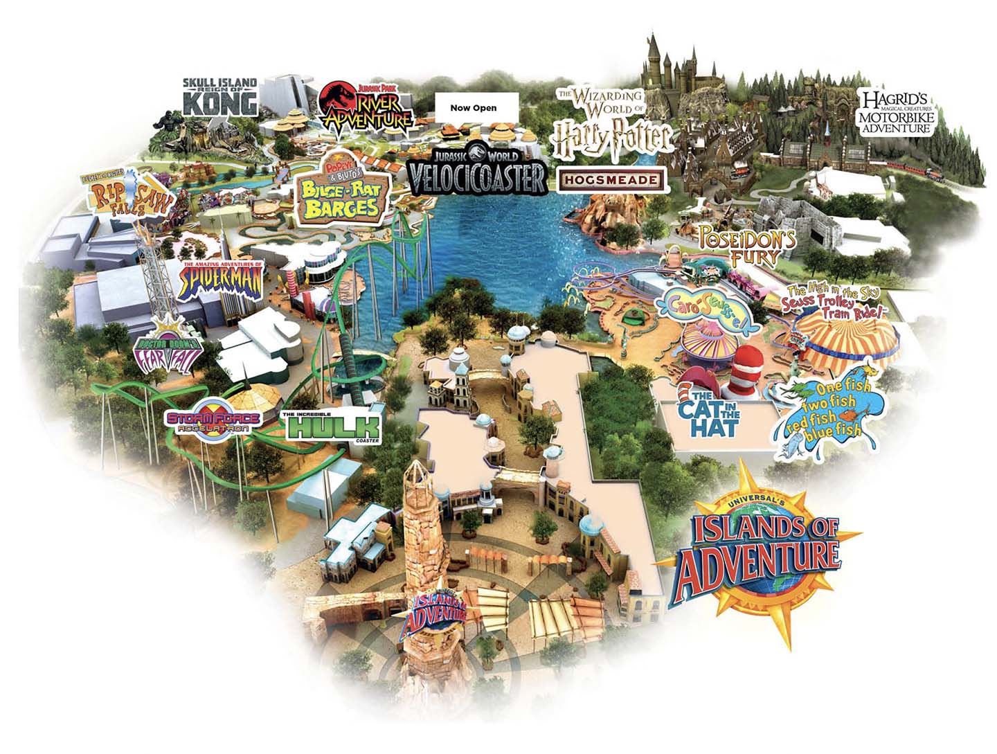 Map of Islands of Adventure