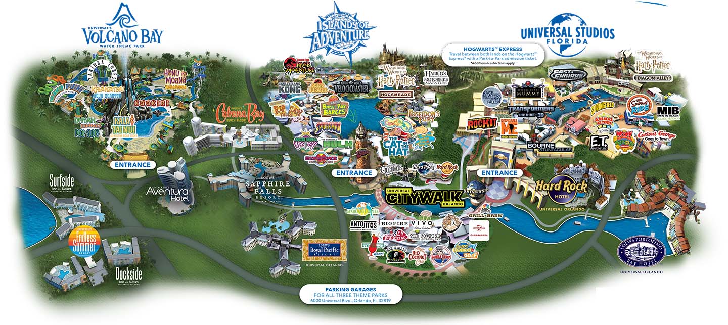 June 2023 Where to Park at Universal Studios Florida Orlando Resort. Ride  Share updated prices. 