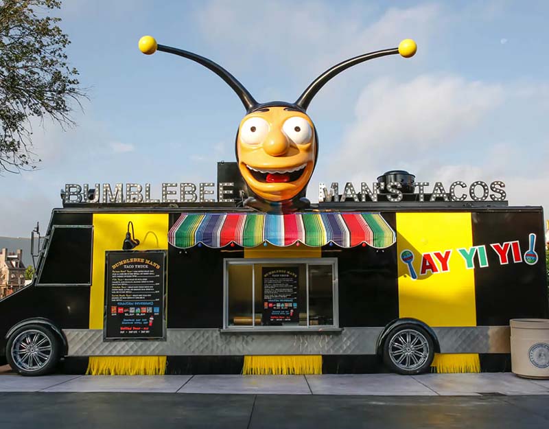 Bumblebee Man Taco Truck, Universal studios